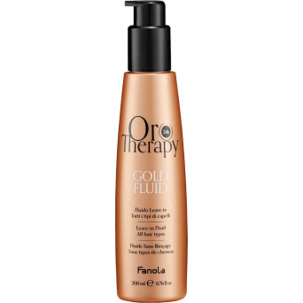 Fanola Oro Therapy Gold rozświetlający fluid do włosów bez spłukiwania 200ml