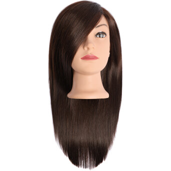 Efalock Professional Dina Główka fryzjerska 35cm brąz, włosy mix naturalne i syntetyczne