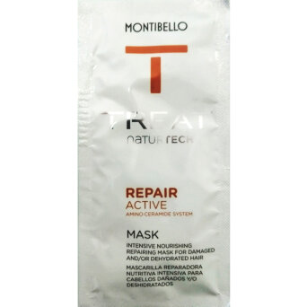 Montibello Treat NaturTech Repair Active, maska regenerująca do włosów zniszczonych, saszetka 8ml