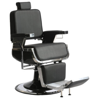 Super Salon DARK Fotel barberski, czarny dostępny w 48H